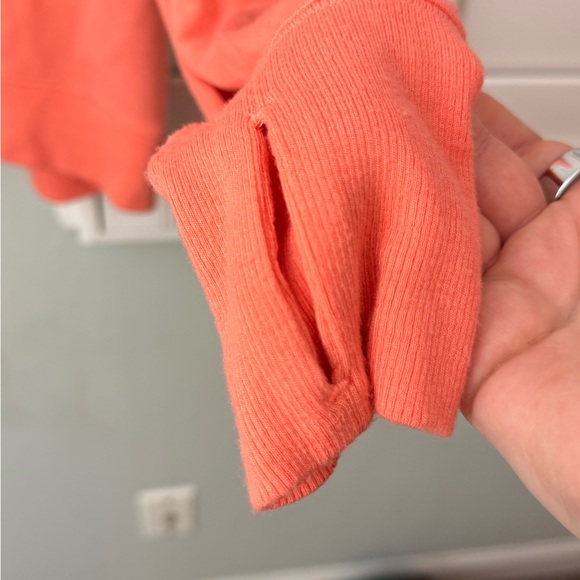 Athleta Coral V-Neck Lightweight Sweater Medium - Picture 5 of 8